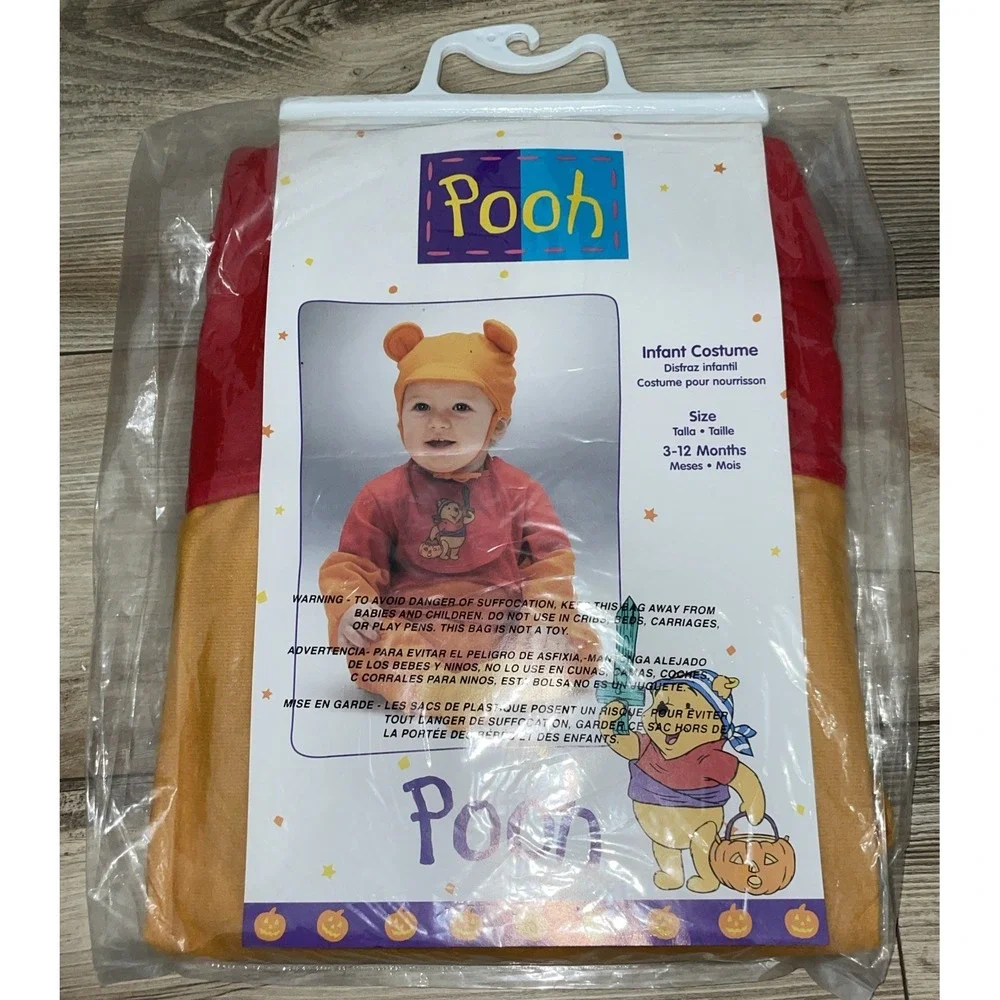 Vtg 2001 Disney Rare "Pooh-Riffic" Winnie the Pooh Halloween Toddler Costume-NEW - Picture 9 of 9